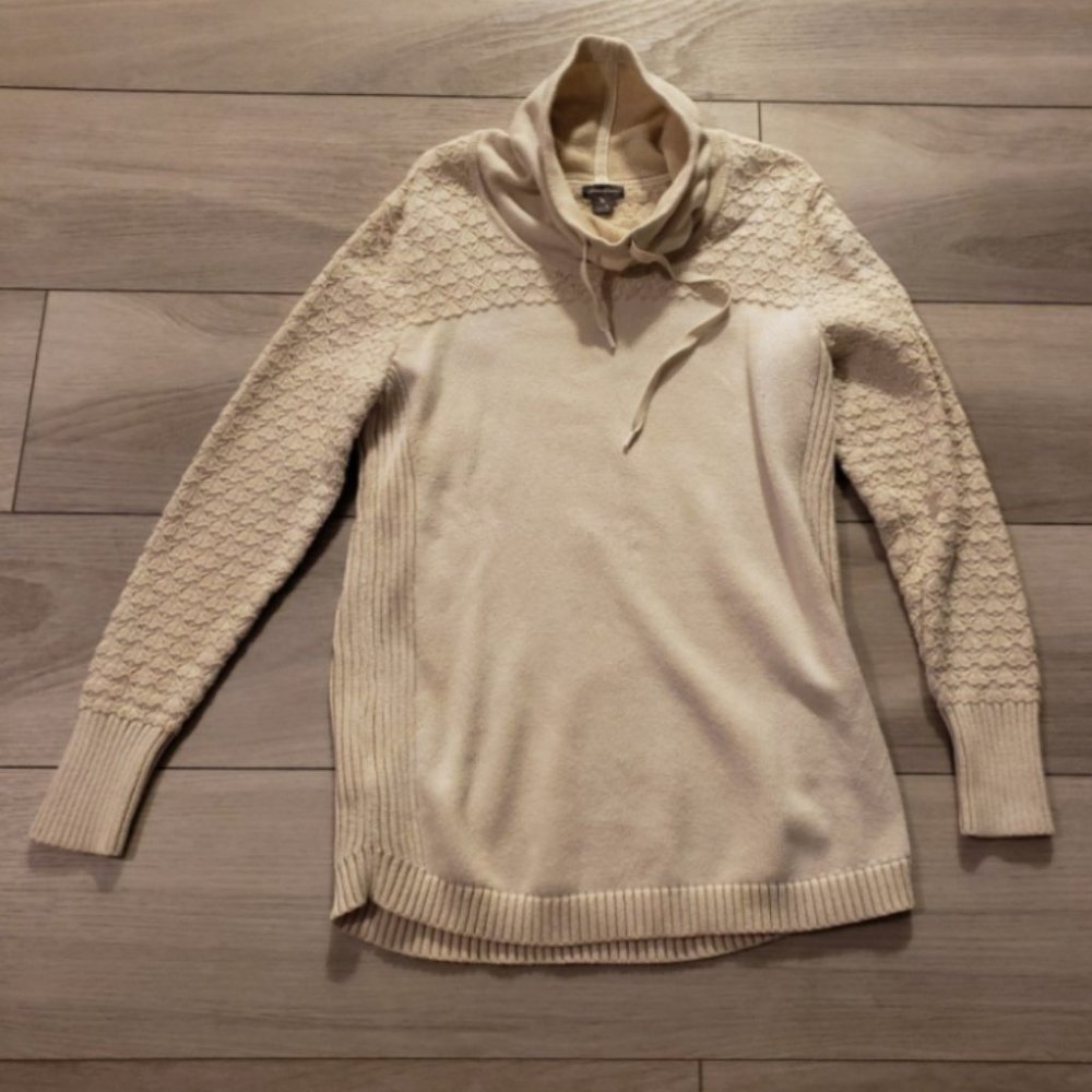 Ivory cowl neck Eddie Bauer Sweater